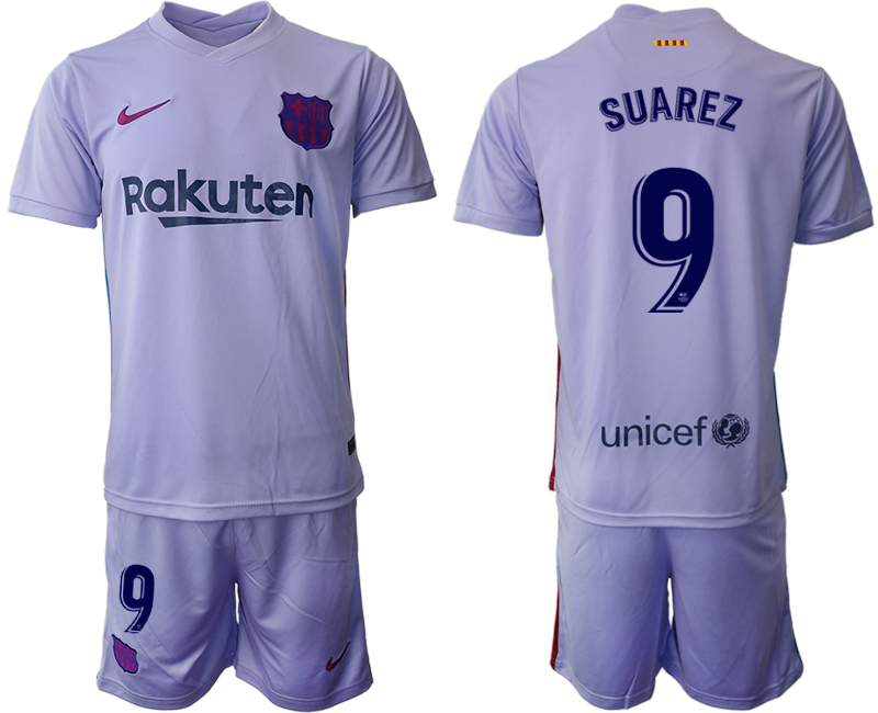 Men 2021-2022 Club Barcelona away purple #9 Soccer Jerseys